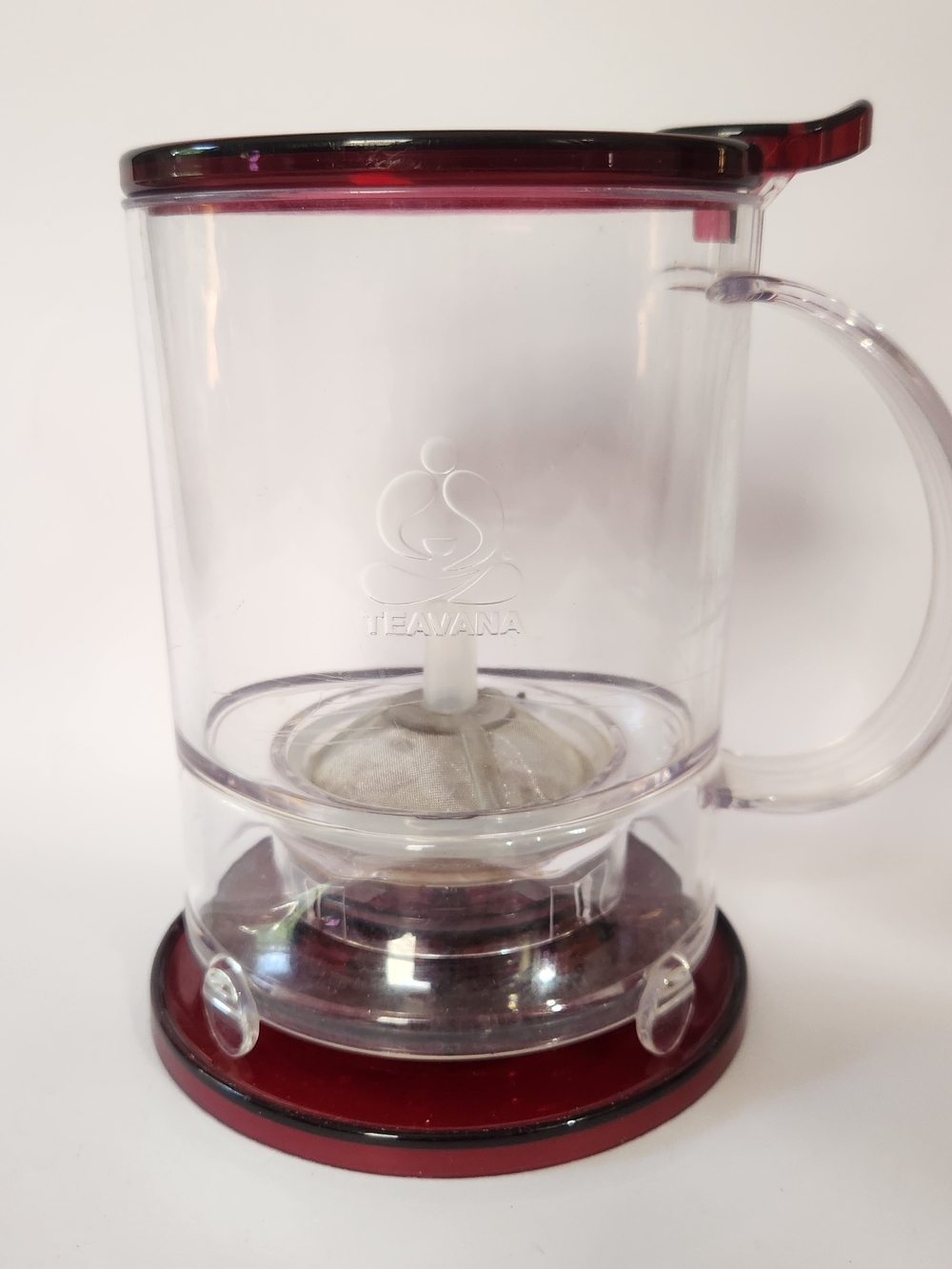 Teavana Perfectea Tea Maker 16 oz Berry Pink Coaster Drip Tray Loose Tea Lovers